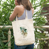 Chic Tropical Waterverf Palm Trees Vrijgezellenfee Tote Bag