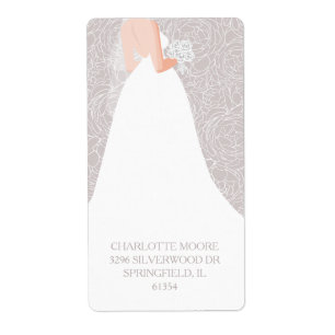 Chic Trouwfeest Taupe Retouradres Etiket