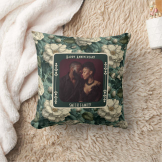 Chic True Love Wedding Anniversary  Throw Pillow   Kussen