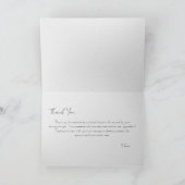 Chic Tulpen en groen Vrijgezellenfeest Dank u Bedankkaart (Binnen)