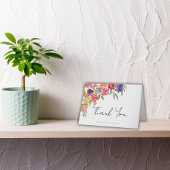 Chic Tulpen en groen Vrijgezellenfeest Dank u Bedankkaart