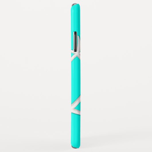 Chic Turquoise Blue Starfish Case-Mate iPhone Case (Achterkant/rechts)