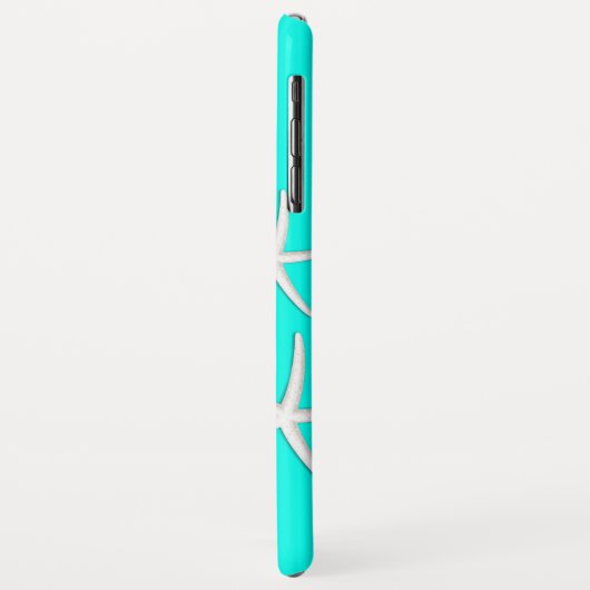Chic Turquoise Blue Starfish Case-Mate iPhone Case (Achterkant/links)