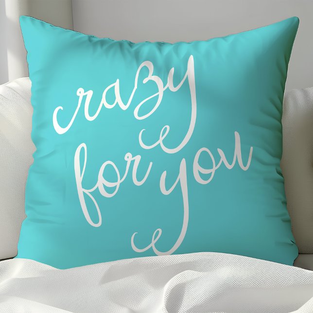Chic Turquoise "Dollark op Jou" Kussen (Creator heeft geüpload)