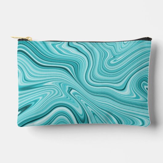 Chic turquoise marmer etui (Voorkant)