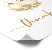 Chic Twin Pumpkind Baby Shower Card Book Gift Poster (Hoek)