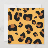 CHIC TWINS Cheetah Baby Shower Uitnodiging (Achterkant)