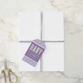 Chic Type Baby Meisje Douche Lavendel Paarse Cadeaulabel (Met Touw)