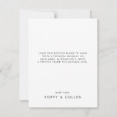 Chic Typografie 3 Foto Collage Hartelijk dank Bedankkaart (Achterkant)