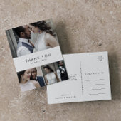 Chic Typografie 3 Foto Collage Hartelijk dank Brie Briefkaart