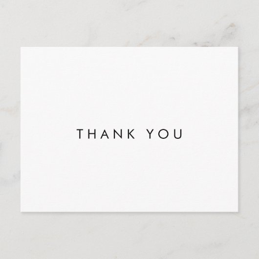 Chic Typografie Hartelijk dank Briefkaart (Voorkant)