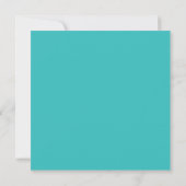 Chic Typografie Save the Date Invite, Aqua (Achterkant)