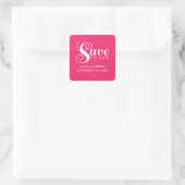 Chic Typografie Sparen de Stickers van de Datum, R (Tas)