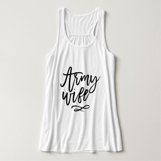 Chic Typography - Army Wife Tanktop (Design voorkant)