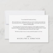 Chic Typography Elegant Sage Green Heart Bedankkaart (Achterkant)