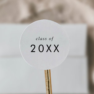 Chic Typography Klasse Jaar Afstuderen Sticker