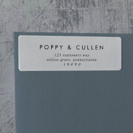 Chic Typography Return Address Label