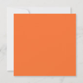 Chic Typography Save the Date Invite, Oranje (Achterkant)