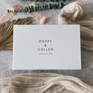 Chic Typography Wedding Gastenboek