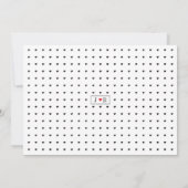 Chic Typography Wedding Rehearsal Dinner Kaart (Achterkant)