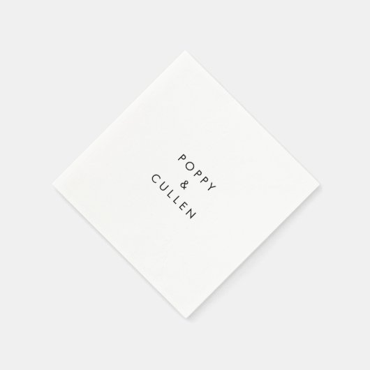 Chic Typography Wedding Servet (Hoek)