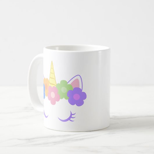 Chic Unicorn Koffiemok (Voorkant links)