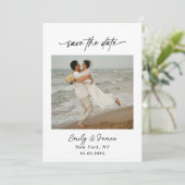 Chic uniek Modern Eerlijk minimalistisch Save The Date (Staand voorkant)