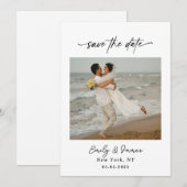 Chic uniek Modern Eerlijk minimalistisch Save The Date (Voorkant / Achterkant)