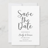 chic uniek Modern Elegant minimalistisch Save The Date (Voorkant)