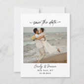 Chic uniek Moderne Elegante minimalistische Save The Date (Voorkant)