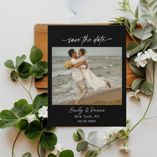 Chic uniek Moderne Elegante minimalistische Save The Date