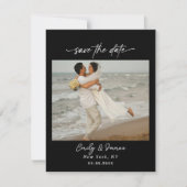 Chic uniek Moderne Elegante minimalistische Save The Date (Voorkant)