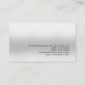 Chic Unique Grijs Trendy Persoonlijk Visitekaartje (Achterkant)