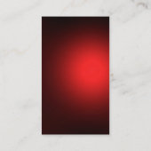 Chic Unique Monogram Black Red Visitekaartje (Achterkant)