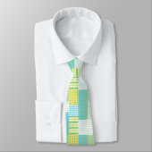 Chic Unisex Necktie: Daffodils, Faux-Patchwork Stropdas (Gebonden)