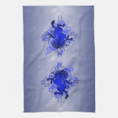 Chic Urban Fantasy Blue Unicorn Kitchen Towels Theedoek (Verticaal)