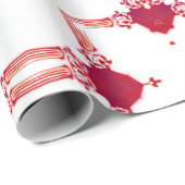 Chic Urban Magenta White Gold Designer Fretwork Cadeaupapier (Rol Hoek)