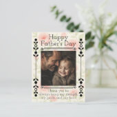Chic Vaderdag Briefkaart met aangepaste foto (Staand voorkant)