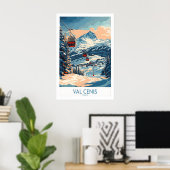 Chic Val Cenis Ski Kunst voor uw Thuis 1 Poster (Thuiskantoor)