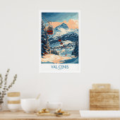 Chic Val Cenis Ski Kunst voor uw Thuis 1 Poster (Keuken)