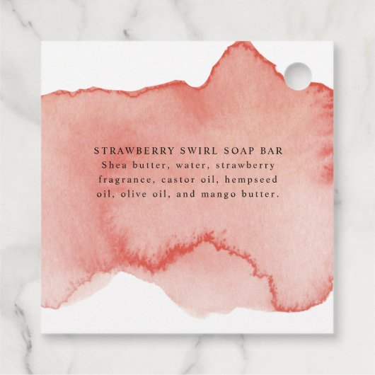 Chic Van mijn Douche naar de Jouwe, Blush, Roze Go Bedankjes Labels (Achterkant)