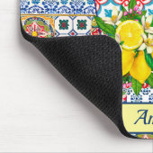 Chic Vase Mediterrane oranje tegels Muismat (Hoek)