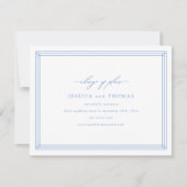 Chic Venster Huwelijk Uitstel Wijzig de Datum Aankondiging (Voorkant)