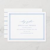 Chic Venster Huwelijk Uitstel Wijzig de Datum Aankondiging (Voorkant / Achterkant)