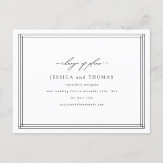 Chic Venster Huwelijk Uitstel Wijzig de Datum Aankondigingskaart