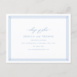 Chic Venster Huwelijk Uitstel Wijzig de Datum Aankondigingskaart