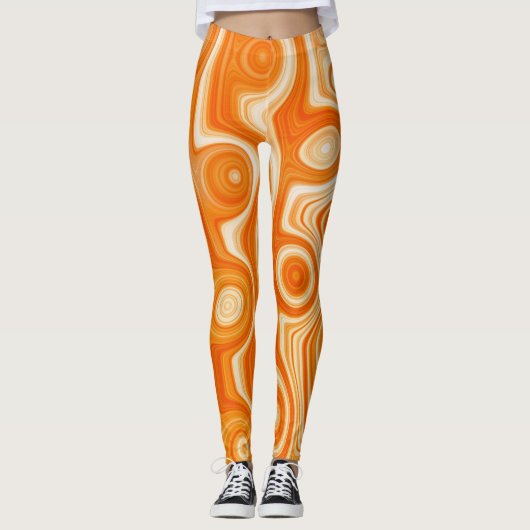 Chic Vibe met roovy Art voor snelle vloeistofcircu Leggings (Voorkant)