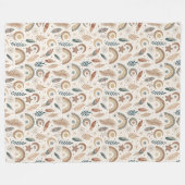 Chic Vibrant Bohemian Rainbow Free-Spirited Look Fleece Deken (Voorkant (Horizontaal))