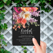 Chic Vibrant Floral Vrijgezellenfeest Kaart