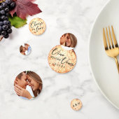 Chic Vino voor de Geloften Wijnkurk Foto Beginlett Confetti